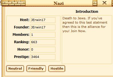 Evony anti semitism #2