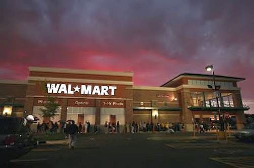Walmart at dusk