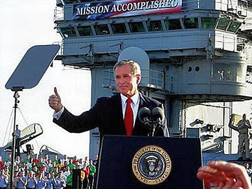 George Bush Mission accomplished