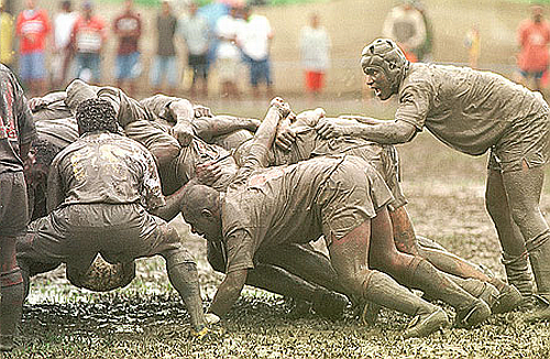 Rugby scrum